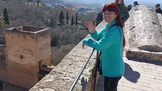 Alcazaba of Granada, Alhambra, Spain, March 2023