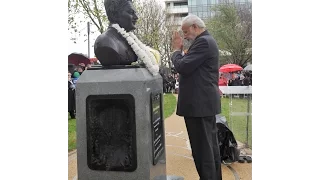 PM Modi at the unveiling of Basaveshwara Statue in London