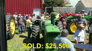 1964 John Deere 4020 with 9001 Hours Sold for $25,500 Yesterday on Illinois Farm Auction