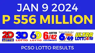 Lotto Result January 9 2024 9pm PCSO