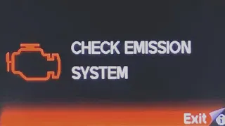 Check Emission System Warning Engine Light On!