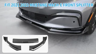 2021 2022 2023 Mustang Mach e Front Splitter Bumper Lip Spoiler Body Kit