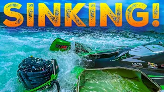 BOAT SINKING AT HAULOVER INLET