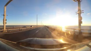 S 360-stopinjsko kamero se zapelji čez most med  Dansko in Švedsko!