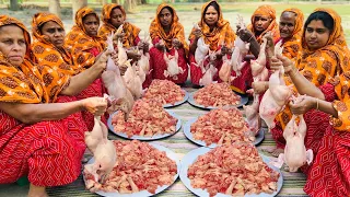 Chicken Khichdi Youtube Village - 60 KG Broiler Chickens & 60 KG Rice Mixed  Khichori Cooking