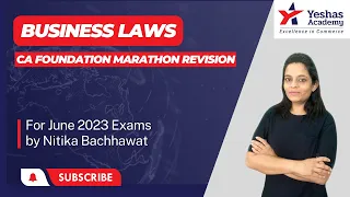 CA Foundation Business Laws Marathon Revision | Day 2 | Nitika Bachhawat