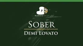 Demi Lovato - Sober - LOWER Key (Piano Karaoke / Sing Along)