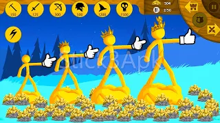 I UPGRADED GOLDEN STATUE FULL POWER CROWN KING | Stick War Legacy Mod - Stick3Apk