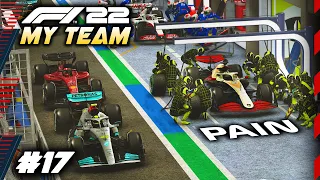 WORST PITSTOP EVER! PAIN! PITLANE CHAOS MIXES UP THE ORDER! - F1 22 MY TEAM CAREER Part 17