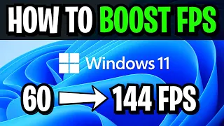 How To Boost FPS on Windows 11! (Gaming Performance Optimization Guide!)