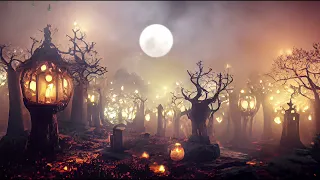 Haunted Halloween Ambience and Background Music 🎃 Dark, Spooky, Autumn Hogwarts Ambience