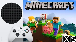 MINECRAFT how it works on XBOX SERIES S GAMEPLAY 2k 60FPS + RTX