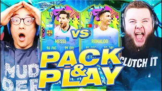 Battle of the Stars!! Ronaldo VS Messi FIFA 21 Pack and Play w/ @KIRBZ63