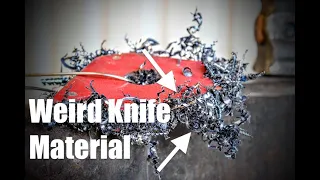 Forging A Knife From Drill Chips, Damascus Pattern Welded Blacksmithing And Knifemaking