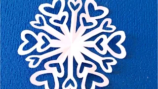 Ажурная снежинка из бумаги Paper Snowflake.#Снежинки #Узорыдляснежинок #снежинкиизбумаги