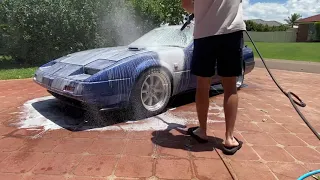 Washing my Japanese import Nissan 300zx Z31