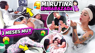 🤰🏻🥲RUTINA EMBARAZADA JUNTO A MI ESPOSO Y MI HIJA *3 meses muy duros* 🤢 | Sofi Munoz