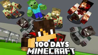 I Spent 100 Days in a Zombie Apocalypse in Minecraft... Here's What Happened