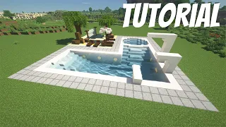 Minecraft Tutorial: How to Build a Large Swimming Pool