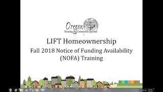 2018 Webinar: LIFT Homeownership NOFA Partner Training