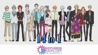 Brothers Conflict [Ending] 14 to 1 (Full Version) Higa, Rom, Eng Lyrics