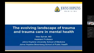 Johns Hopkins Psychiatry Grand Rounds | Trauma Care in Mental Health - Stanislav Spivak, M.D.