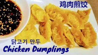 닭고기 만두 |鸡肉煎饺 | 만두 | 닭만두(야채를 곁들인 닭고기 만두)