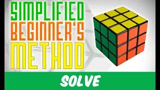 The Simplified Beginner's Method for the Rubik's Cube (4 algorithms only !)