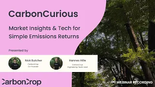 CarbonCurious | Market Insights & Tech For Simple Emissions Returns | CarbonCrop