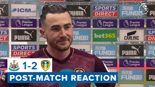 “Luckily for us it went in!” | Jack Harrison goal reaction | Newcastle United 1-2 Leeds United