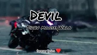 Devil (lyrics) song Sidhu moose Wala