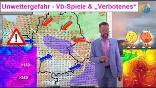 Unwettergefahr durch Gewitter & Starkregen! Mittelfrist mit Vb-Spielen. "Verbot": große Hitze 2024?