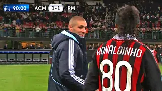 The Day Benzema Met Ronaldinho and Each Scored a Goal In 2010