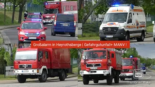 Großalarm in Heyrothsberge| Gefahgutunfall+MANV! Neuer N-KTW,Dekon-p,Gw-San,ELW2 und vieles mehr!🚨