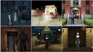 Main Door Escape Endings | Granny 2 vs Mr Meat 2 vs Ice Scream 8 vs Granny 3 vs Evil Nun 2