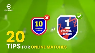 20 Best Tips to Rank Push in efootball