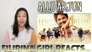 Allu Arjun Birthday Special Mashup Video Song Filipina Girl Reaction | LINTO KURIAN