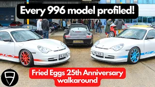 Walkthrough of EVERY PORSCHE 996 MODEL at a 25th anniversary gathering – in one take!