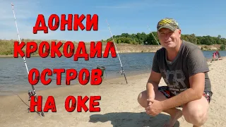 Донки КРОКОДИЛ на Оке. Рыбалка с ночевкой на острове.