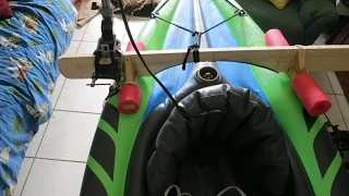 DIY $2 Motor mount for inflatable & rigid kayaks