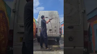 FIRE EYE VAN - PREPARING TO BUILD A FOOD TRUCK FROM A FORD TRANSIT 2007 VAN - JET WASH VIDEO