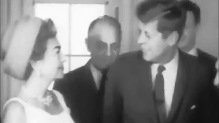 May 3, 1963 - President John F. Kennedy meets Joan Crawford, Chairman of Stars for Mental Health