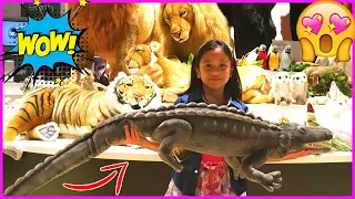 MOST REALISTIC STUFFED TOYS & CUTE SOFT ANIMALS PLAY VIDEO for Kids Ira & Bella | Fun at ORBI Dubai