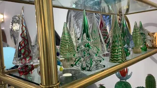 Formia Italian Vintage Murano Glass Christmas Tree Collection