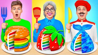 Reto De Cocina Yo vs Abuela | Recetas de Comida Divertidas de Mega DO Challenge