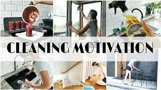 CLEANING MOTIVATION | KITCHEN | CLEAN WITH ME WINDOWS | STAIRCASE | STRAWBERRIES | OUTSIDE | LAUNDRY