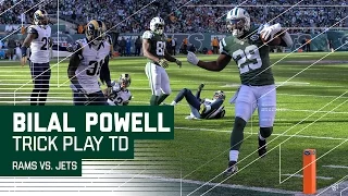 Jets Crazy Trick Play Gets Bilal Powell the TD! | 🚨Trick Play Alert🚨 | Rams vs. Jets | NFL