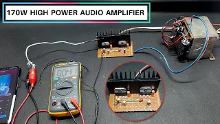 How to Make 170W High Power Audio Amplifier using TDA7294