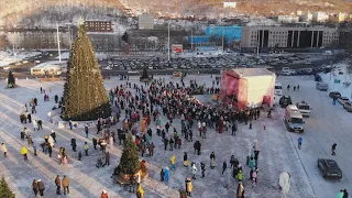 На Камчатке открыли главную ёлку полуострова