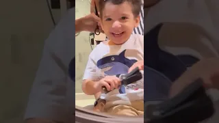 Faisal Qureshi Cutest Son,Farman Qureshi Hair Cutting